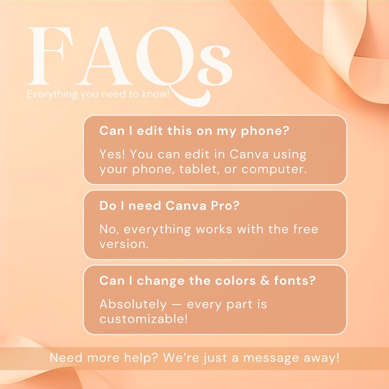 Frequently asked questions about editing Canva templates on phone tablet or computer
