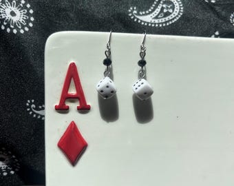 Dice earrings