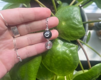 8 ball swirl pendant necklace