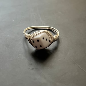 Dice ring / Statement ring / Y2K ring / Y2K jewelry / Stackable rings