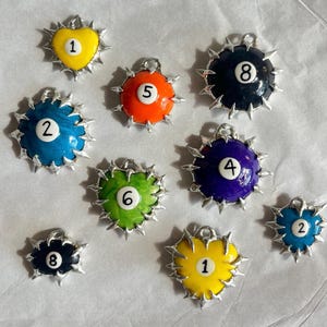 Soldered billiard ball necklace / 8 ball necklace / Billiard ball jewelry / Pool ball necklace / Unique statement necklace / Soldered pendan