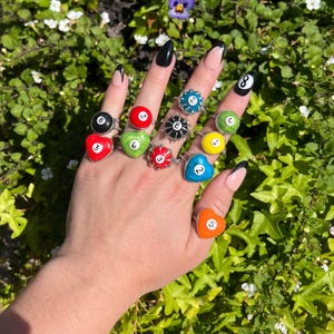 Soldered Billiard Ball Rings