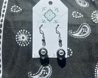 8 ball earrings