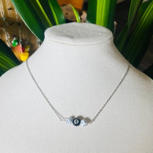 8ball and Dice necklace / 8 ball necklace / Dice necklace / unique statement necklace / stackable necklaces / everyday necklace