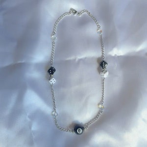 8 ball necklace / Billiard Ball Necklace / Dice necklace / Pool Ball jewelry
