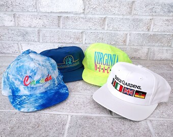 Bonnet double snapback pour cloisons sèches Jonesboro Casquette en corde vintage véritable impression 3D bouffée bleu marine néon vert citron gagnant homme papa adulte - France