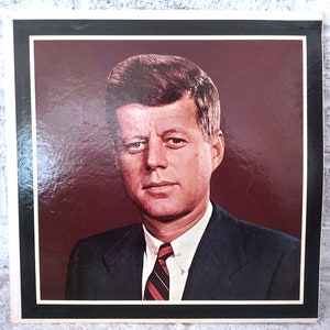 Near Mint JFK Memorial Album by Diplomat Records, Kennedy Eyewitness Memorabilia, JFK Portrait