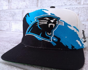 レア 80s～ USA製 NFL CAROLINA PANTHERS レザー スナップバック