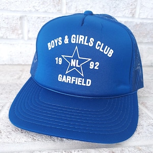 90s Era Trucker Snapback Little League Rope Hat, Vintage 90s Style Snapback Retro Hat