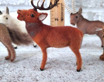 Rare Antique Wagner Flocked Animals, Vintage Kunstlerschutz