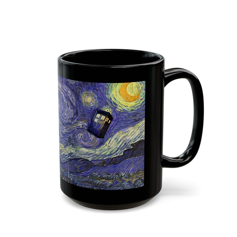 Doctor Who Mug: Exploding Tardis Van Gogh Starry Night Mug, Whovians ...