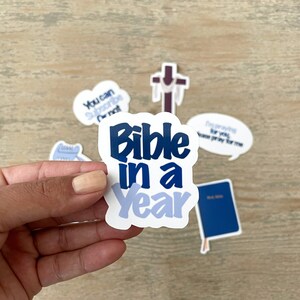 Bible in a Year Die Cut Vinyl Sticker