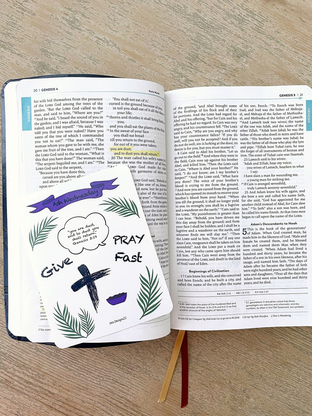 Ash Wednesday Sticker Sheet - Etsy