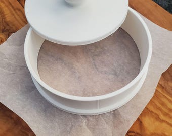 3D Printable Round Hamburger Patty Press STL File Digital Download