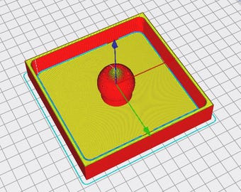 4inch Square Hamburger Patty Press STL File: 3D Printable Burger Mold Digital Download