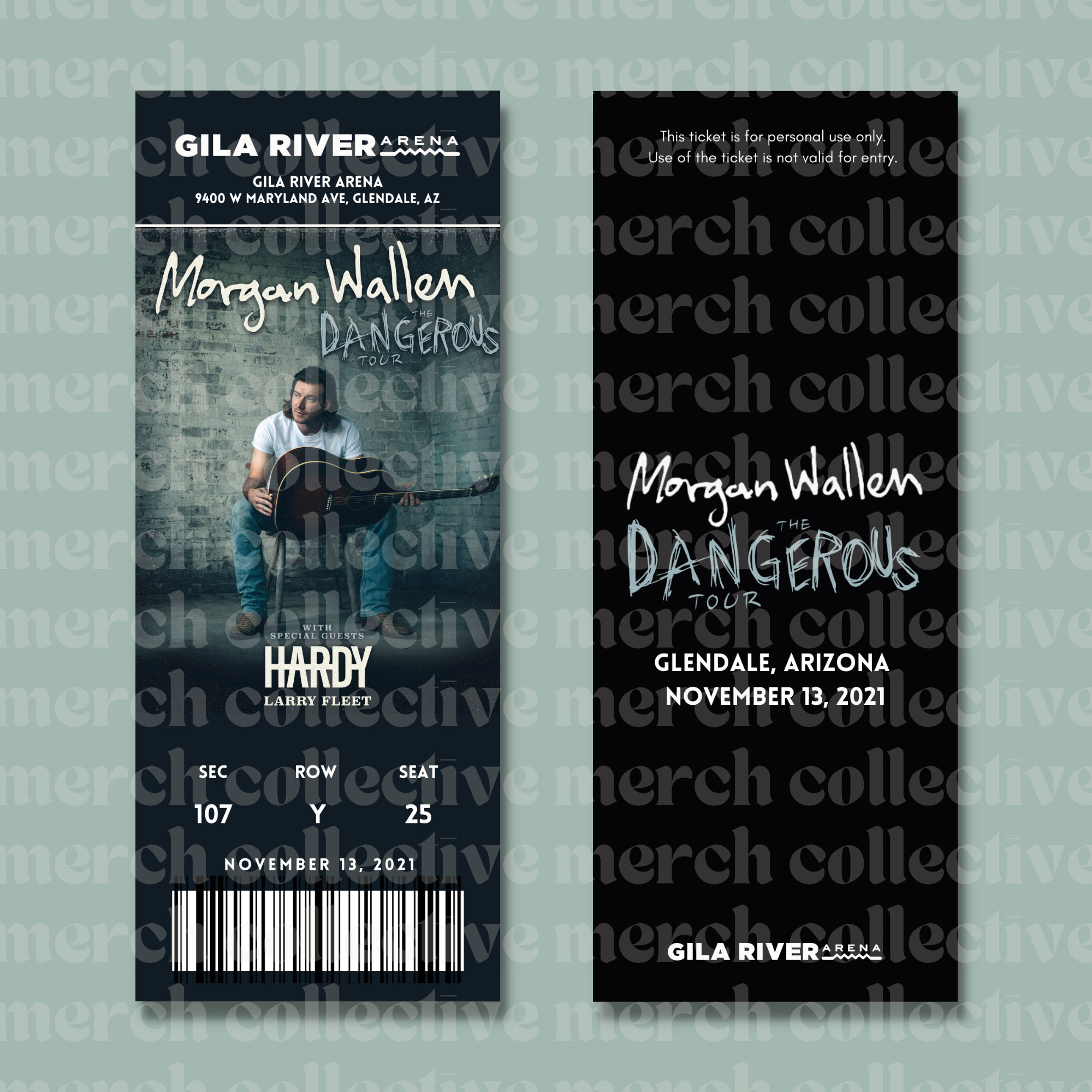 Wallen Dangerous Tour Custom Souvenir Ticket Etsy