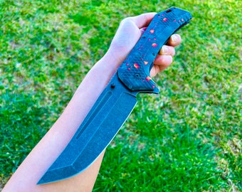 12.25” Giant Skull Knife Tactical Spring Assisted Open Blade Folding Pocket knife. Hunting, Camping, Cute Knife, Cool Knife.