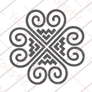 Elephant Heart Foot Design / Hmong Design / Hmong pattern / Hmong Hill tribe design / SVG / PNG / JPEG