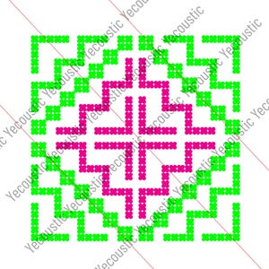 Stitch Heart Hmong Design