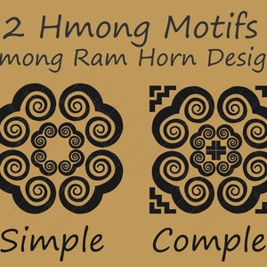 Hmong Ram Design // Hmong Motifs // Hmong SVG
