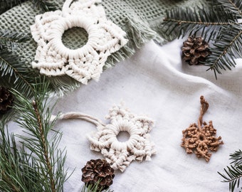 Macrame star Christmas decoration decoration Christmas gift gift Christmas woman star shape cotton yarn metal star window decoration