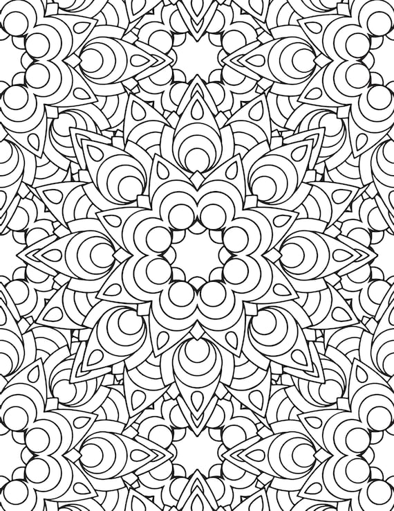 Printable Kaleidoscope Coloring Pages For Kids