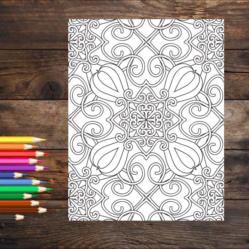 Mandela Coloring Book Page, Printable Adult Coloring Book Page - Etsy