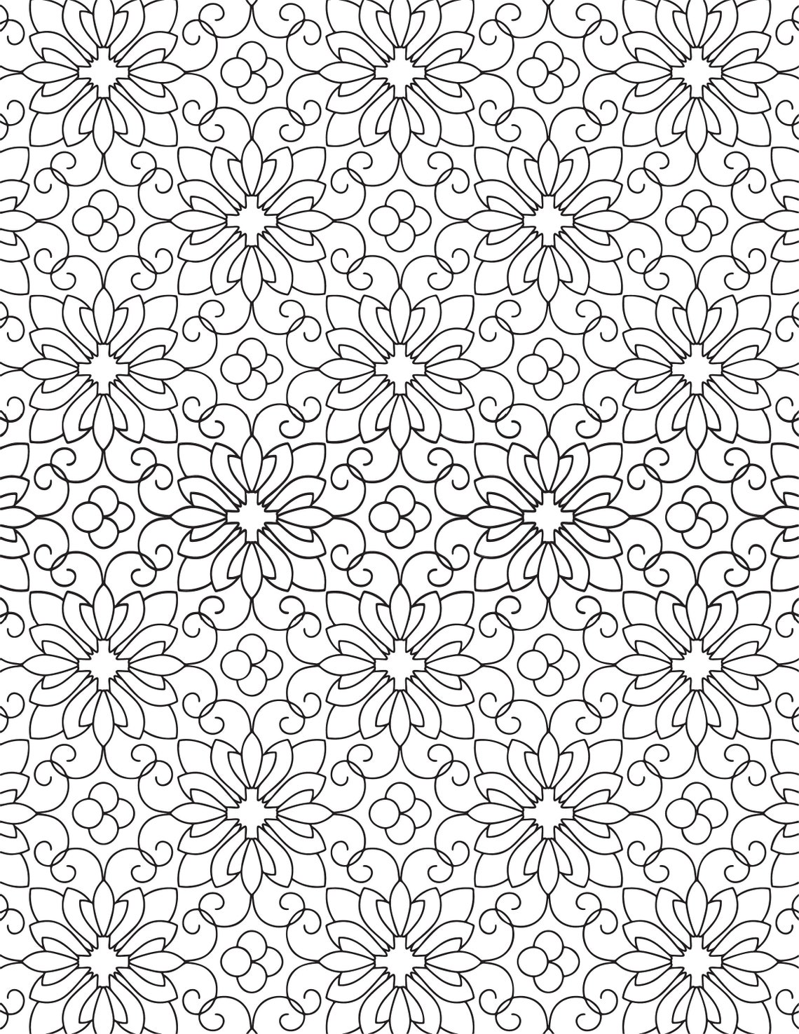 Mandela Coloring Book Page, Printable Adult Coloring Book Page, Stress ...