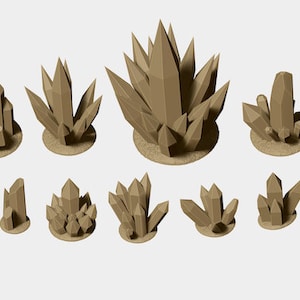Crystal Clusters and Terrain by Crow Design 3D