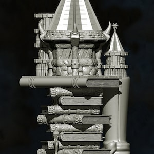 Wizard Palace Fantasy Dice Tower by Slope3D