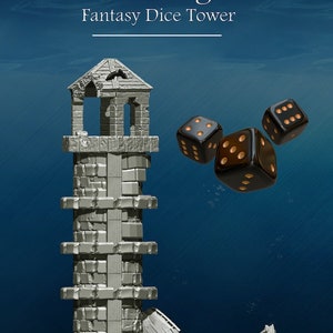 Abandoned Lighthouse - Fantasy Dice Tower by Slope3D