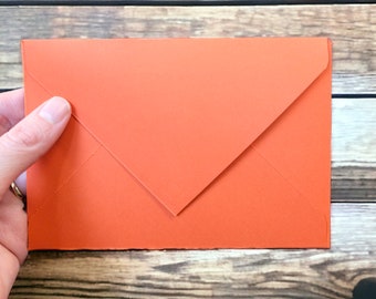 Enveloppe personnalisée • Format 4 barres • Enveloppe simple • Format carte 3,5 x 5 po.