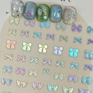 Cute Bowknot Nail Stickers, Bowknot Nail Decals, Cute Nail Art Stickers, Nail Art Stickers, Cute Nail Decals, Nail Suppliers, DIY Nails