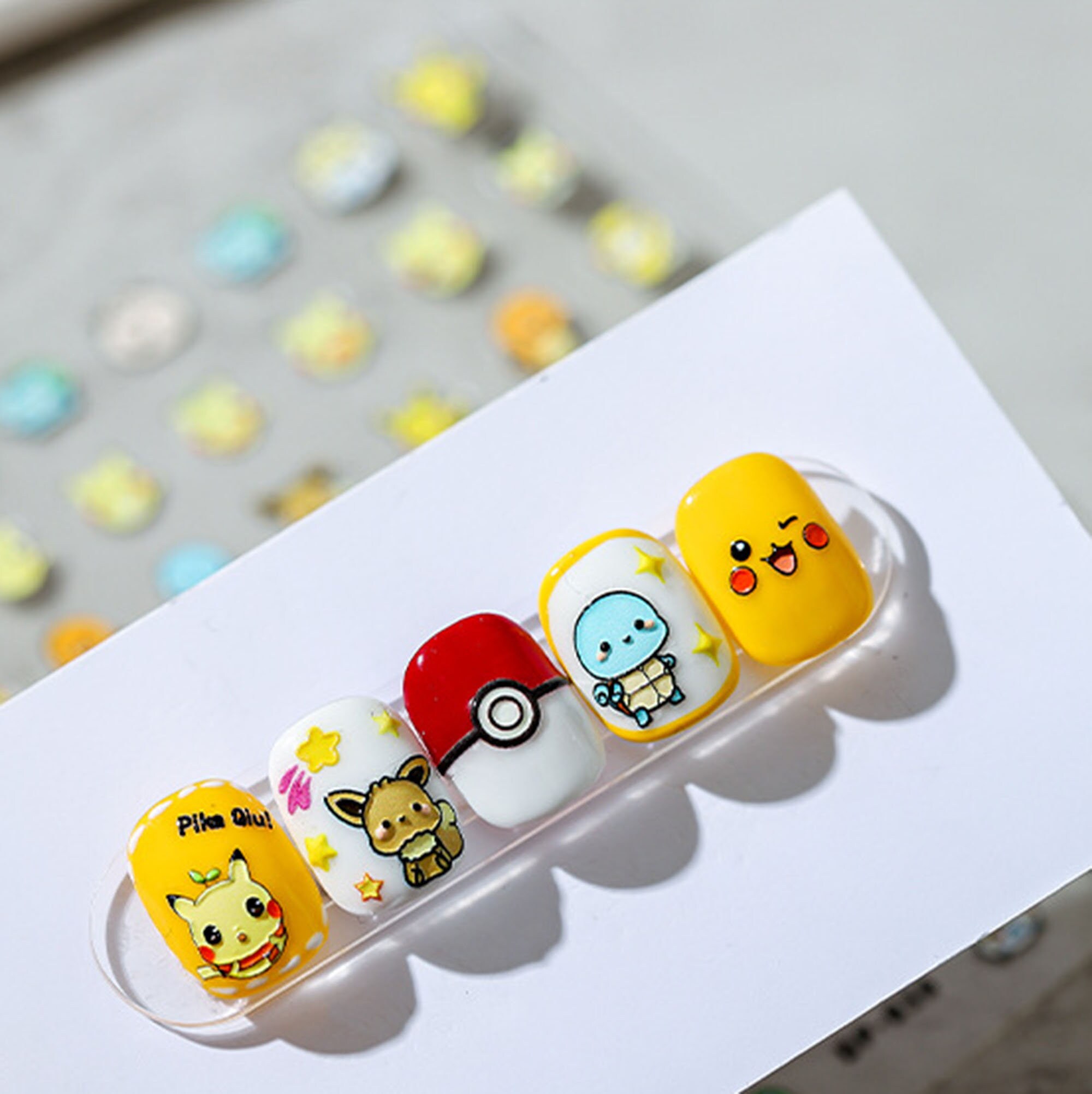 Cartoon Nail Stickers Cartoon Nail Decal Art Carton Nail - Etsy