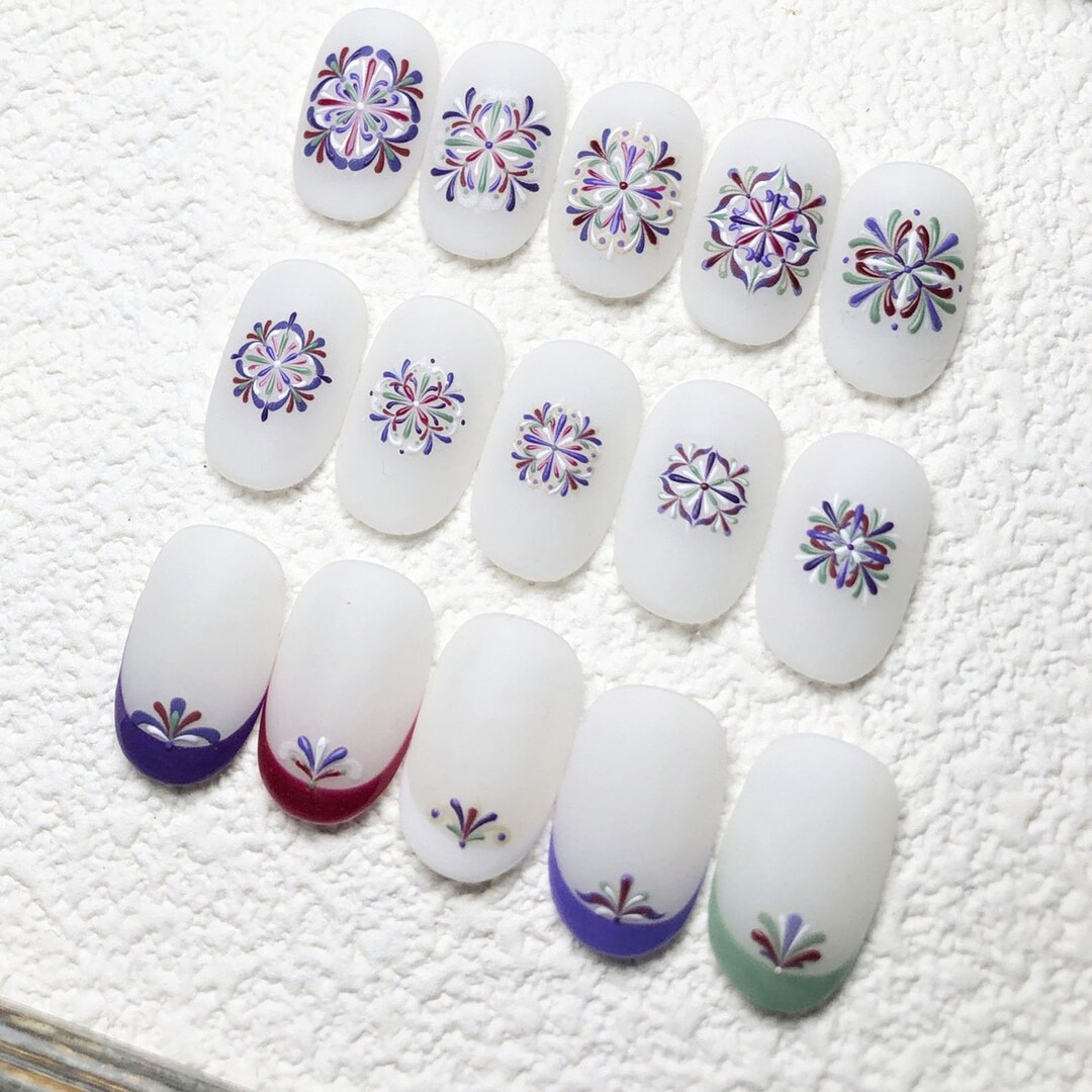 Boho Nail Stickers, Boho Nail Decals, Bohemia Nail Art, Nail Art Decal