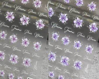 Blossom Nail Stickers, Blossom Nail Decals, Blossom Nail Art, Floral Nail Designs, Flower Nail Art, Nail Accessorries, DIY Nails