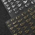 Flame Nail Stickers, 3D Fire Nail Stickers, Fire Nail Decals, Nail Decal art, Gold Nail Stickers, Silver Nail Stickers, DIY Nails product logo