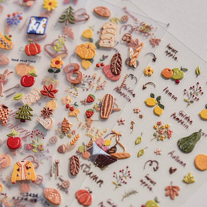 Fall Nail Decals - Etsy