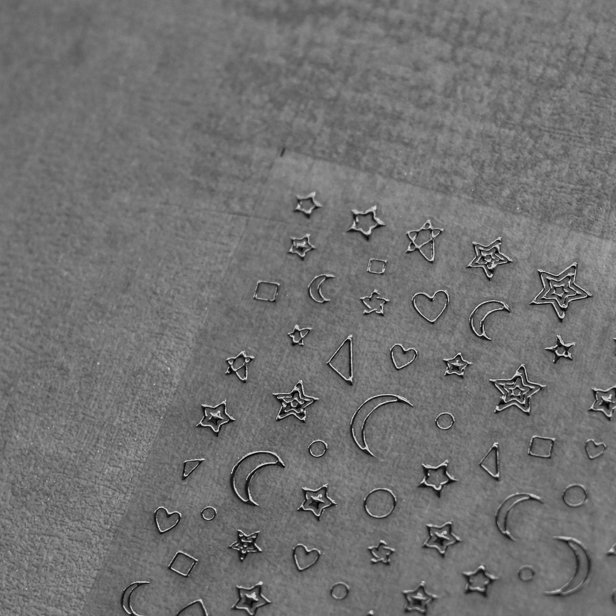 Gold Moon and Star Nail Stickers Moon and Star Nail Decals Etsy