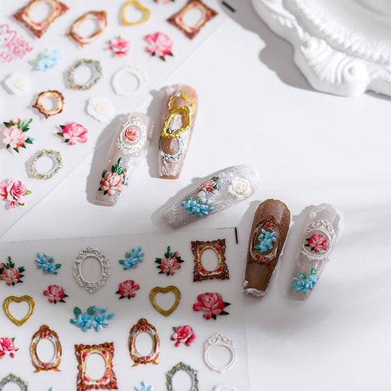 Stickers 3D Pour Ongles - Décalcomanies Nail Art - Modèle F263 - Neuf, Origine Chine