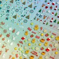Christmas Nail Stickers, Christmas Nail Decals, Christmas Tree Nails, Gingerbread Nail Decals, Santa Nail Stickers, DIY Nails product logo