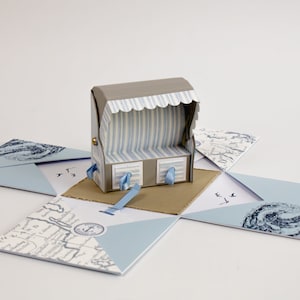 Explosionsbox | Geldgeschenk | maritim | zum Geburtstag | zur Hochzeit