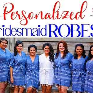 Personalized Gift Bridal Party Robes, Bachelorette Gifts, Personalized Handmade Bridesmaid Gifts, Hostess Gift For Her, Mothers Day Gifts