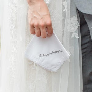 Elegante fazzoletto da sposa in pizzo, tovaglioli da sposa ricamati, regalo per il padre della sposa, regalo per lo sposo, fazzoletto da taschino, regalo per la suocera