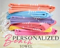 Personalized Beach Towel, Bachelorette Party, Bridesmaid Gift, Monogrammed Bath Decor Towel, Turkish Beach Blanket, Valentines Day Gifts