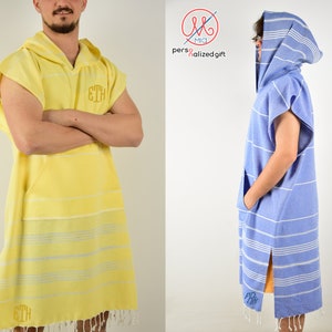 Beach coverup, changing poncho, hooded towel, unisex Poncho, monogrammed towels, Turkish Beach towels, Poncho Gift for men, Poncho Gift for women, scuba diving gift, Surf poncho women, Turkish cotton robe, beach bachelorette, best friend gift