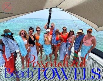 Personalized Turkish Towel, Bachelorette Party, Bridesmaid Gifts, Personalized Gifts For Her, Girls Trip Gifts, Unique Holiday Gifts For Mom