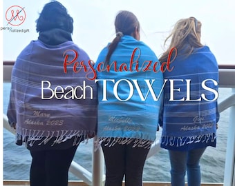 Personalized Gifts Beach Towels, Bridesmaid Gifts, birthday gifts, Girls Trip Gift, Bachelorette Party, Unique Holiday Gift, Gifts For Mom