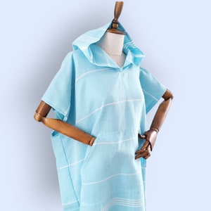 Custom Unisex Surf Poncho with Hood, Personalized Beach Coverup, Wetsuit Changing, Hostess Gift For Her, Teacher Gifts, Mothers Day Gifts