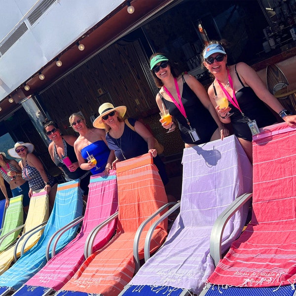 Personalized Turkish Towel, Bachelorette Party, Bridesmaid Gifts, Monogrammed Gift, Pool Party Favors, Girls Trip, Valentines Day Gifts